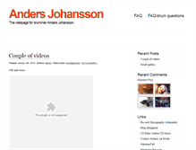 Tablet Screenshot of andersjohansson.org